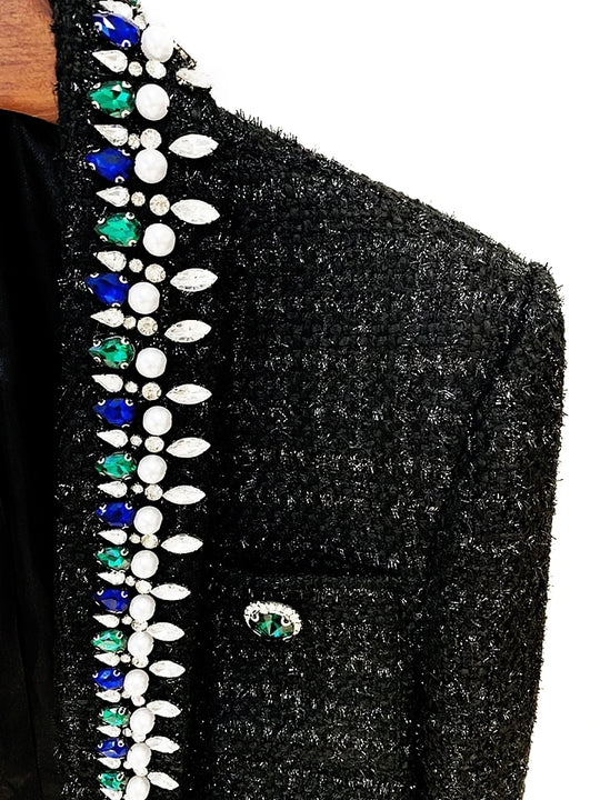 Rhinestone Tweed Jacket