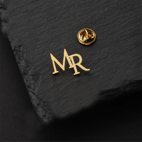 Custom Initials Brooch