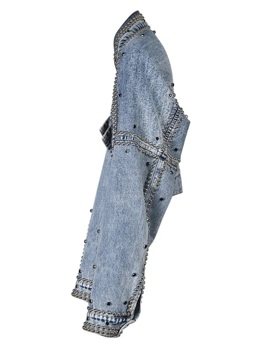 Over-sized Crop Denim Jacket