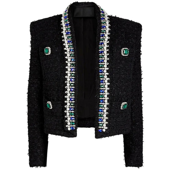 Rhinestone Tweed Jacket